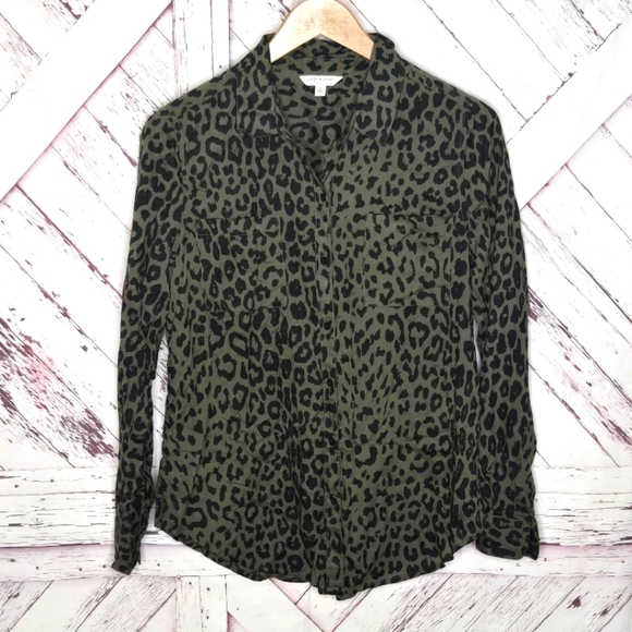 Lucky Brand Tops - Lucky Brand Animal Print Buttoned Down Shirt